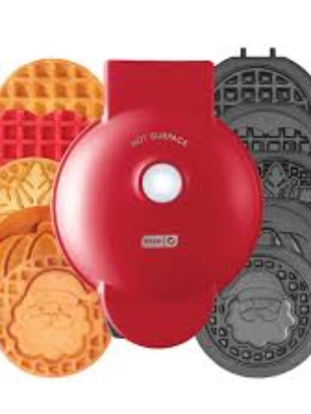 Dash MultiMaker™ Mini System Holiday Waffle Maker with Removable Plates-NWT